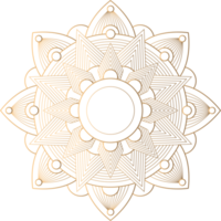 diseño de mandala ornamental de lujo png