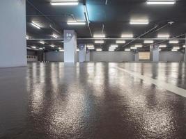 Surface coating of the parking flooring photo