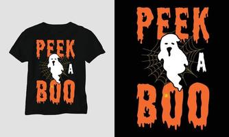 peek a boo - Halloween Special T-shirt vector