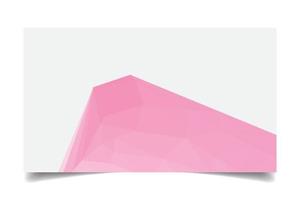 vector de textura de fondo triangulado de color rosa para plantilla de tarjeta de visita