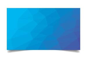 blue color triangulated background texture vector for business card template