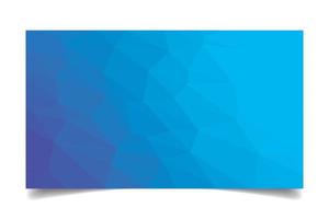 blue color triangulated background texture vector for business card template