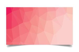 pink color triangulated background texture vector for business card template