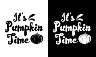 Autumn Pumpkin Quote Design, Cute Fall pumpkin spice T-shirt Design vector