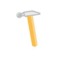 Hammer in a flat style. Typical simple hammer tool. Icons isolated on a white background vector