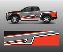 abstract Racing graphic background vector for offroad vehicle wrap design vector