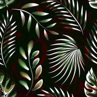 Nature ornament samless paattern on abstract background for textile, fabric, wallpaper, surface design. Vector design. Flat jungle print. tropical plants foliage seamless pattern. Summer designs