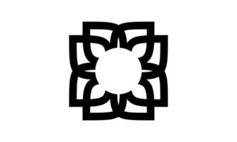 vector illustration abstract icon form in black and white. Good for use on business related to textile, traditional, ethnic, jewelry