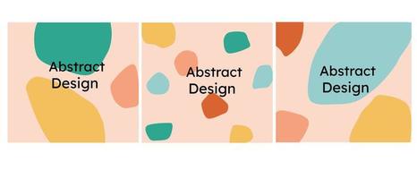 colección de fondo de diseño abstracto vector