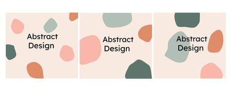 abstract background design set vector