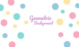 geometric pastel background vector