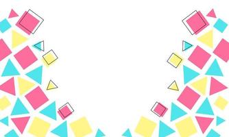 Geometric shapes design vector