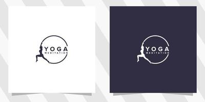 plantilla de diseño de vector de logotipo de yoga