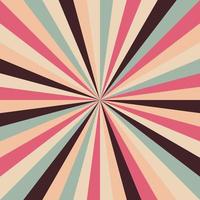 vintage background with colorful radial rays vector