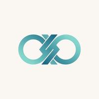 Simple and unique meta or infinity sign with cutting and bracket on side like letter S font image graphic icon logo design abstract concept vector stock. Can be used as symbol tech to application