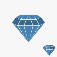 diamante simple y único o heptágono en 3d con imagen de corte triangular icono gráfico diseño de logotipo concepto abstracto stock vectorial. se puede utilizar como símbolo de belleza o joyería vector