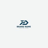 FD Logo Design Template Vector Graphic Branding Element