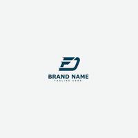 FD Logo Design Template Vector Graphic Branding Element