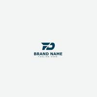 FD Logo Design Template Vector Graphic Branding Element