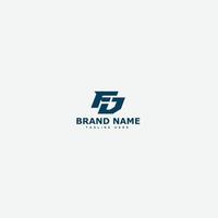 FD Logo Design Template Vector Graphic Branding Element