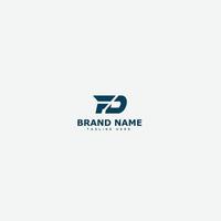 FD Logo Design Template Vector Graphic Branding Element