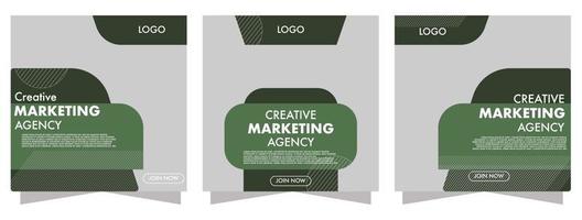 creative marketing agency post social media good for social media post vector