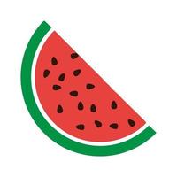 A slice of watermelon. Refreshing watermelon slices. Editable watermelon icon design. Basic elements of graphic design vector