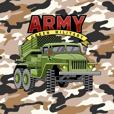 the military vector illustration