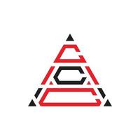 Creative Triangle three  Professional logo design for your company vector