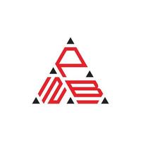 triángulo creativo tres diseño de logotipo profesional para su empresa vector