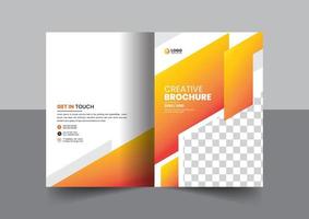 folleto de perfil de empresa corporativa diseño de concepto de diseño de portada de propuesta de folleto de informe anual vector