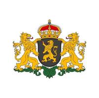 Netherlands coat of arms, North Brabant heraldry vector