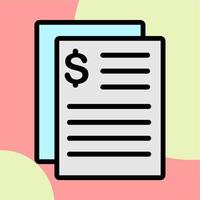Illustration Vector Graphic of Document, documents, file Icon