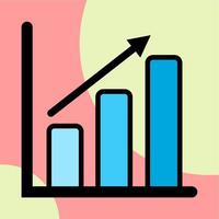 Illustration Vector Graphic of Analytics, business, chart Icon