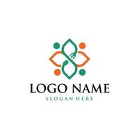 Human Food Health Simple Business Logo vector