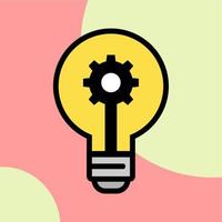 Illustration Vector Graphic of Bulb, idea, knowledge Icon