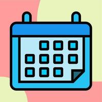 ilustración vectorial gráfico de calendario, fecha, icono de evento vector