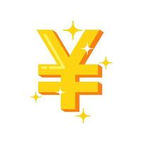 illustration of a Japanese yen symbol. business or financial illustration vector graphic asset