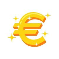 illustration of a euro symbol. business or financial illustration vector graphic asset