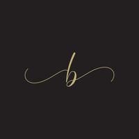 Initial b letter logo design vector