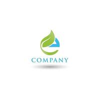 Eco logo initial e design free download vector