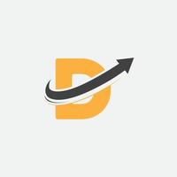 D initial consulting logo design free vector