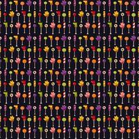 Halloween lollipop pattern. Seamless vector candy pattern