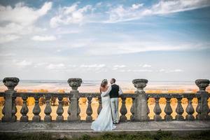 beautiful couple posing photo