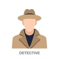 detective  on transparent background vector