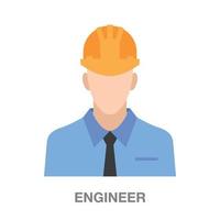 engineer on transparent background vector