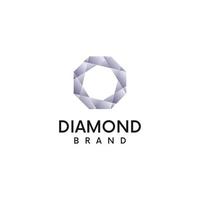 diseño de concepto de logotipo de diamante. diseño de logotipo vectorial vector