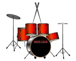 percussion instrument on a white background vector