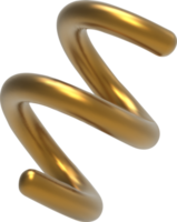 3D goldene Spirale png