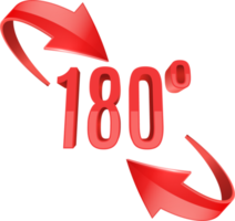 hundred and eighty degrees rotation icon png